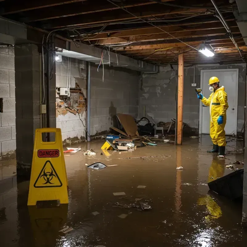 Flooded Basement Electrical Hazard in Centerville, MA Property